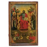 Christ enthroned with the Deesis, dating: third quarter of the 19th Century, provenance: Romania,