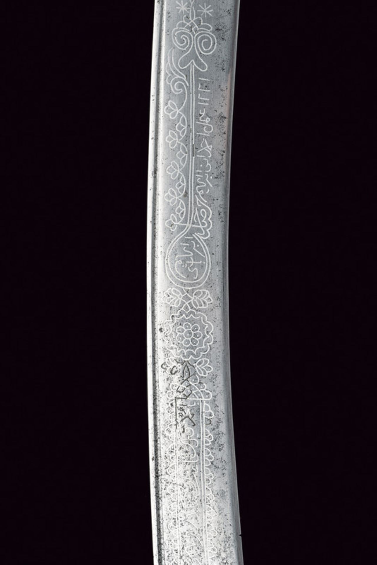 A beautiful silver mounted yatagan, dating: 19th Century, provenance: Turkey, dating: 19th - Bild 6 aus 8