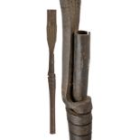 A company model of a barrel made in damascus steel, dating: 19th Century, provenance: France,