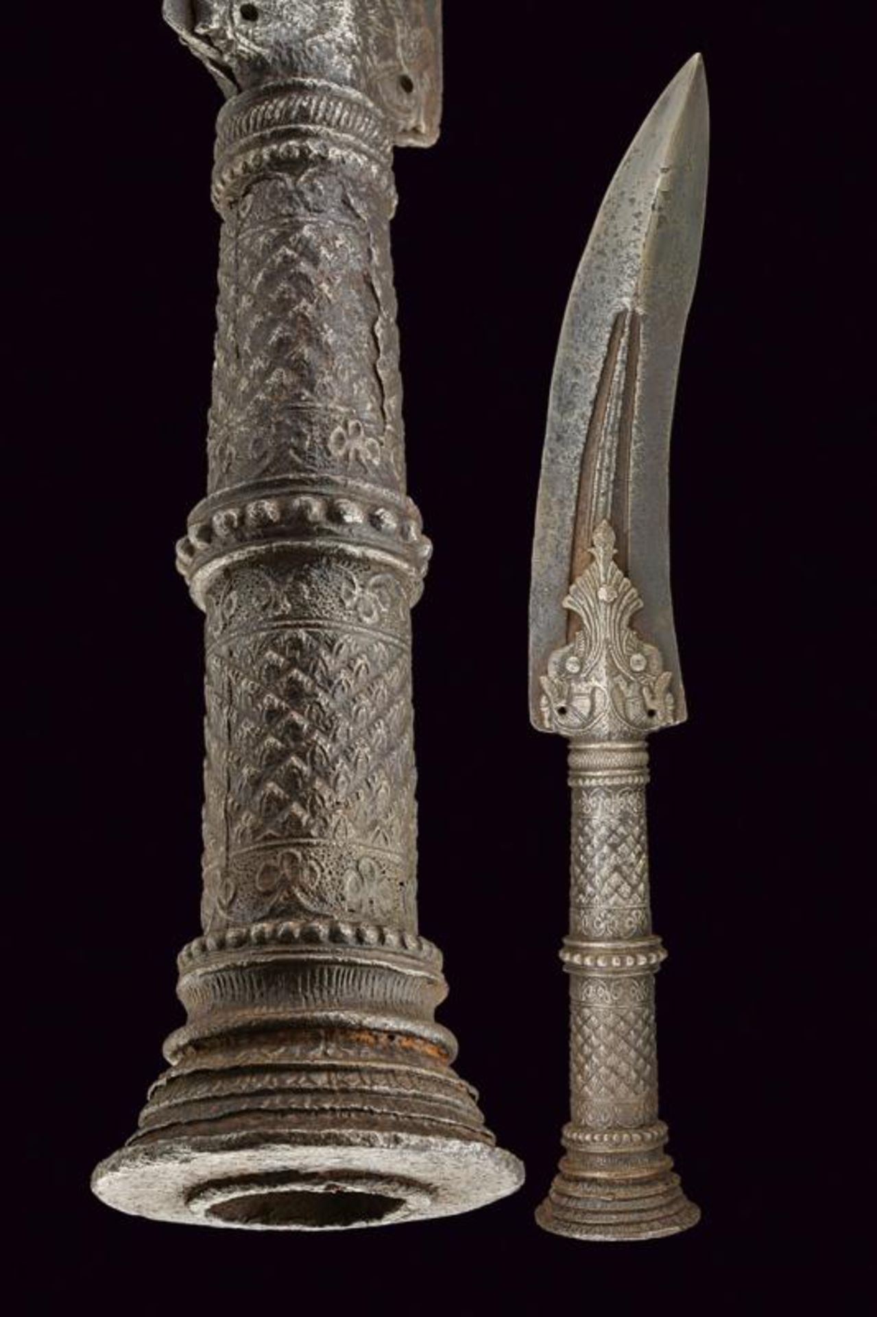 A lance head (sang), dating: 17th Century, provenance: South India, dating: 17th Century,