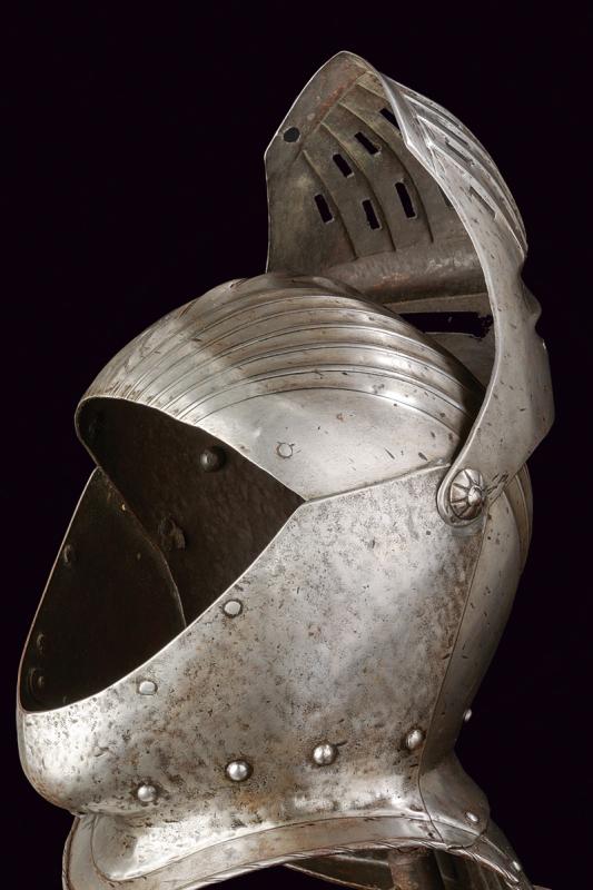 A Maximilian helmet, dating: third quarter of the 16th Century, provenance: Southern Germany, - Image 6 of 8