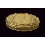 An engraved tobacco box, dating: 18th Century, provenance: Holland, dating: 18th Century,