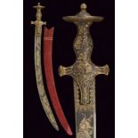 A fine Shikargar Tulvar, dating: 19th Century, provenance: North India, dating: 19th Century,