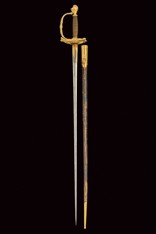 A Consulate period senior officer's small sword , dating: circa 1800, provenance: France, dating: - Image 7 of 7