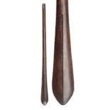 A wooden club, dating: 19th Century, provenance: Oceania, dating: 19th Century, provenance: Oceania,