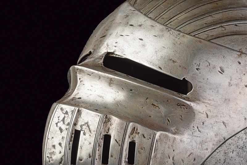 A Maximilian helmet, dating: third quarter of the 16th Century, provenance: Southern Germany, - Image 4 of 8