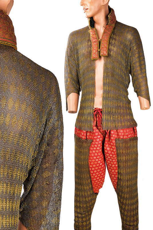 A very scarce mail-shirt and a pair of trousers, dating: early 19th Century, provenance: Indopersia,