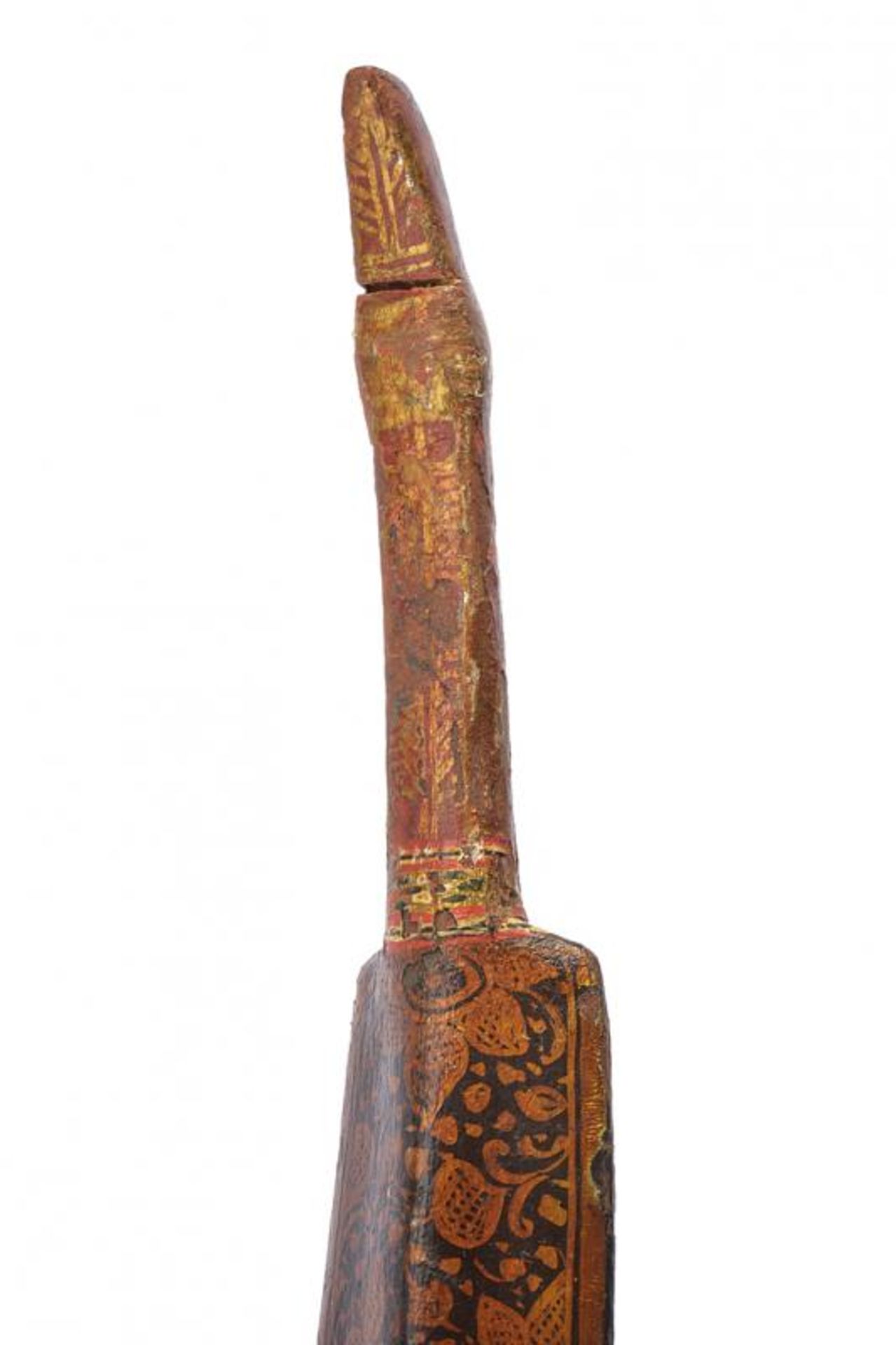 A rare painted bow, dating: 17th/18th Century, provenance: India Moghul, dating: 17th/18th - Image 4 of 6