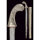 A silver mounted Padang, dating: 19th Century, provenance: Giava, dating: 19th Century,