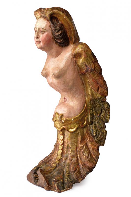 A very rare figurehead, dating: 17th/18th Century, provenance: Italy, dating: 17th/18th Century, - Image 3 of 5