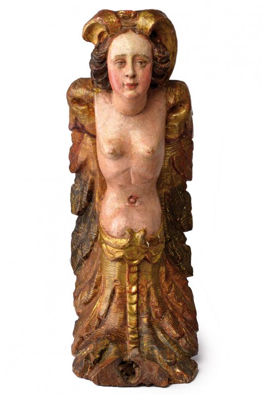 A very rare figurehead, dating: 17th/18th Century, provenance: Italy, dating: 17th/18th Century, - Image 5 of 5