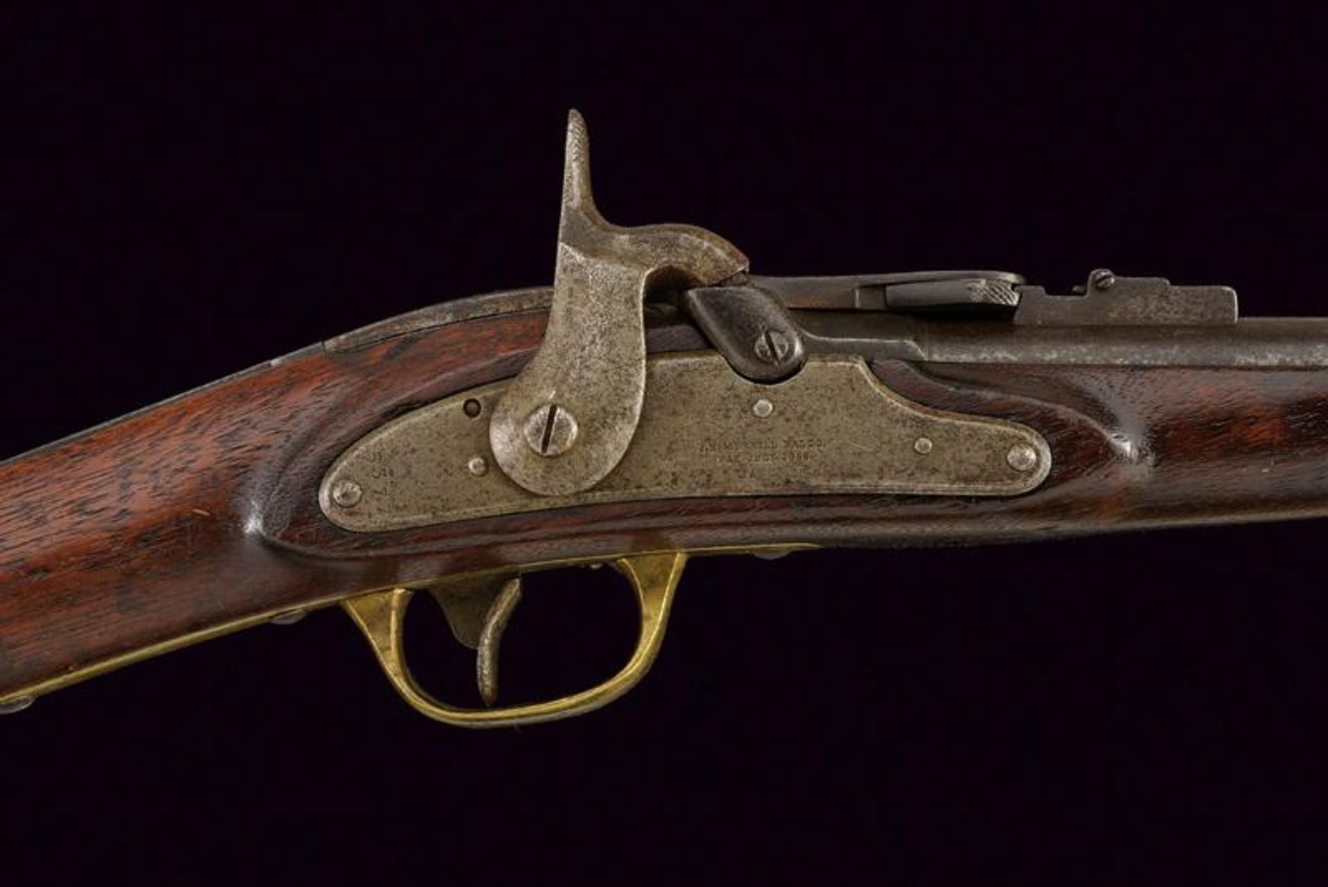 A rare first type 1858/61 model Merrill percussion breech loading carbine - Image 2 of 6