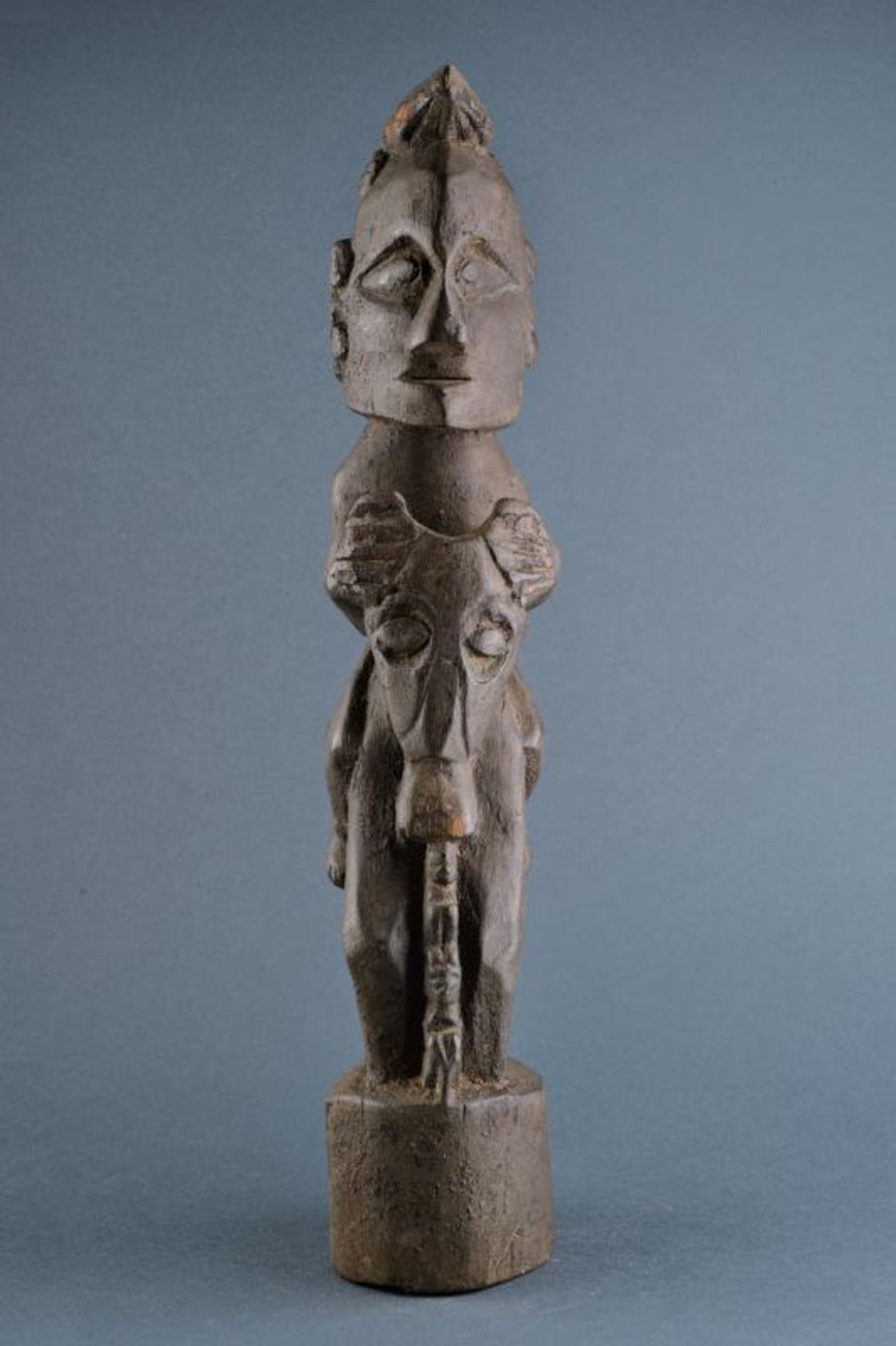 Tribal Art - Man on horse figure - Image 2 of 2