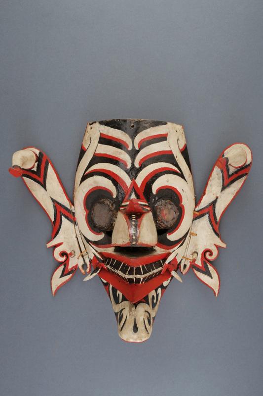 A wooden mask