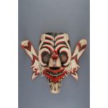 A wooden mask