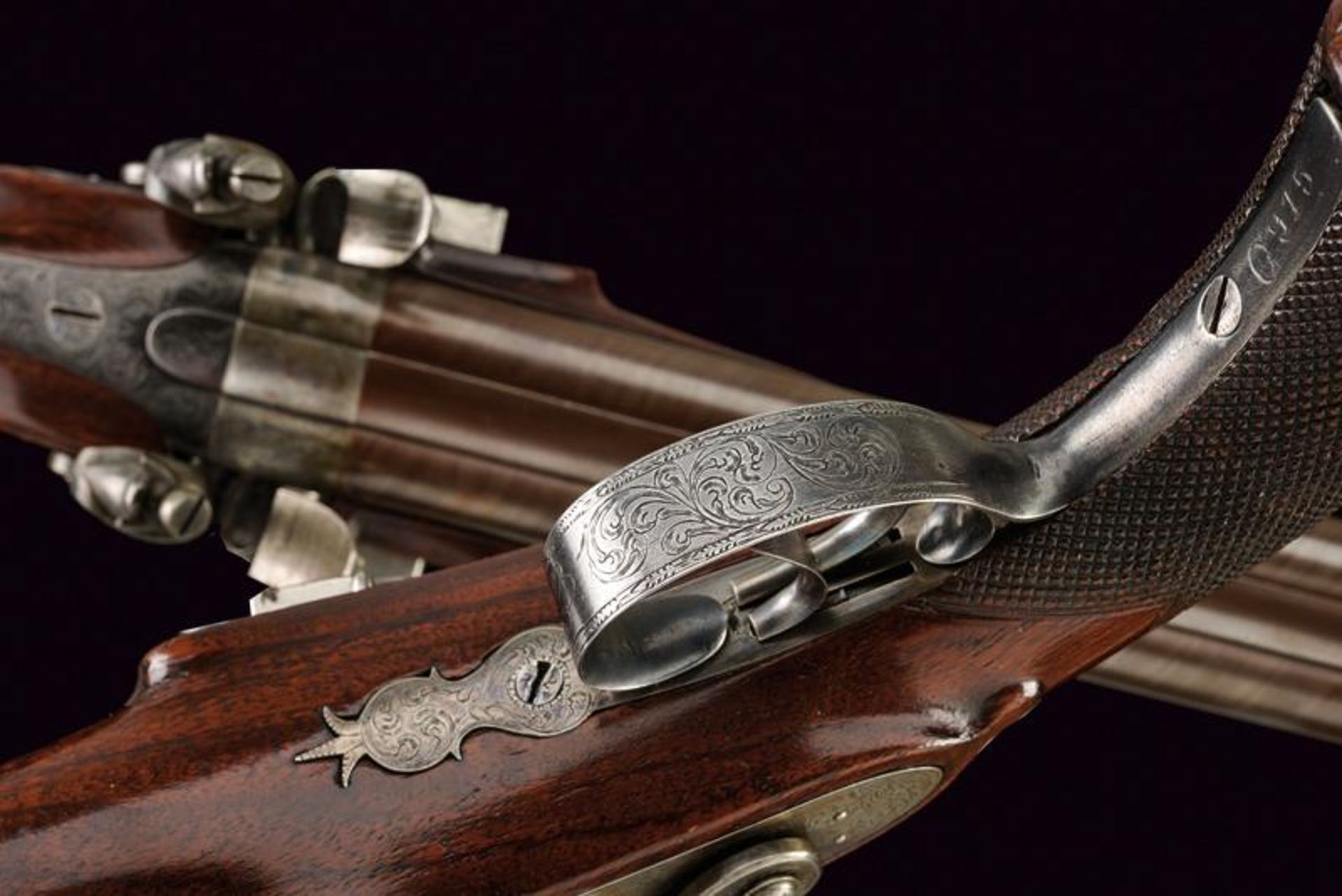 An interesting pair of double barreled flintlock pistols by Nock - Image 5 of 5