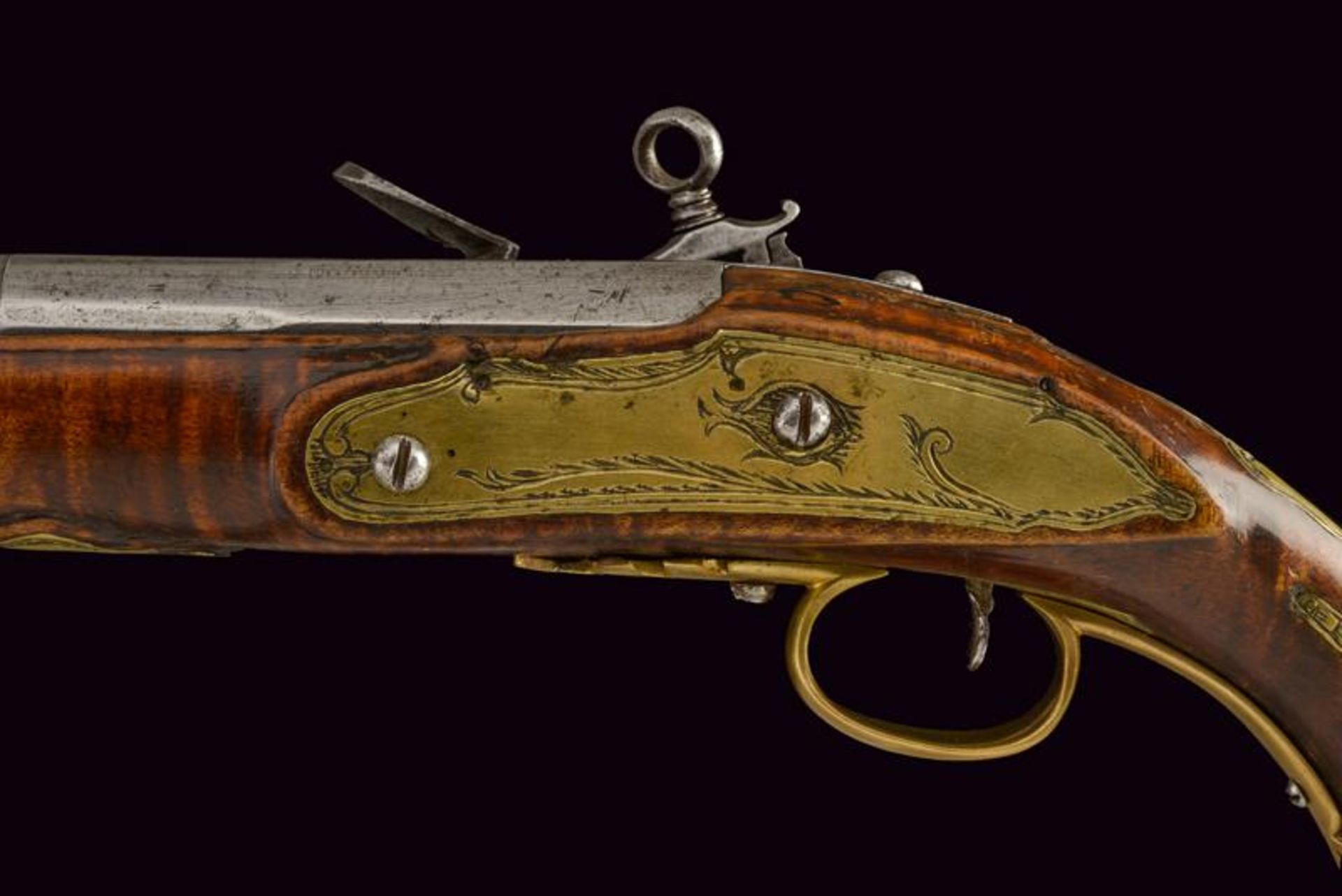 A fine roman style flintlock pistol - Image 3 of 4