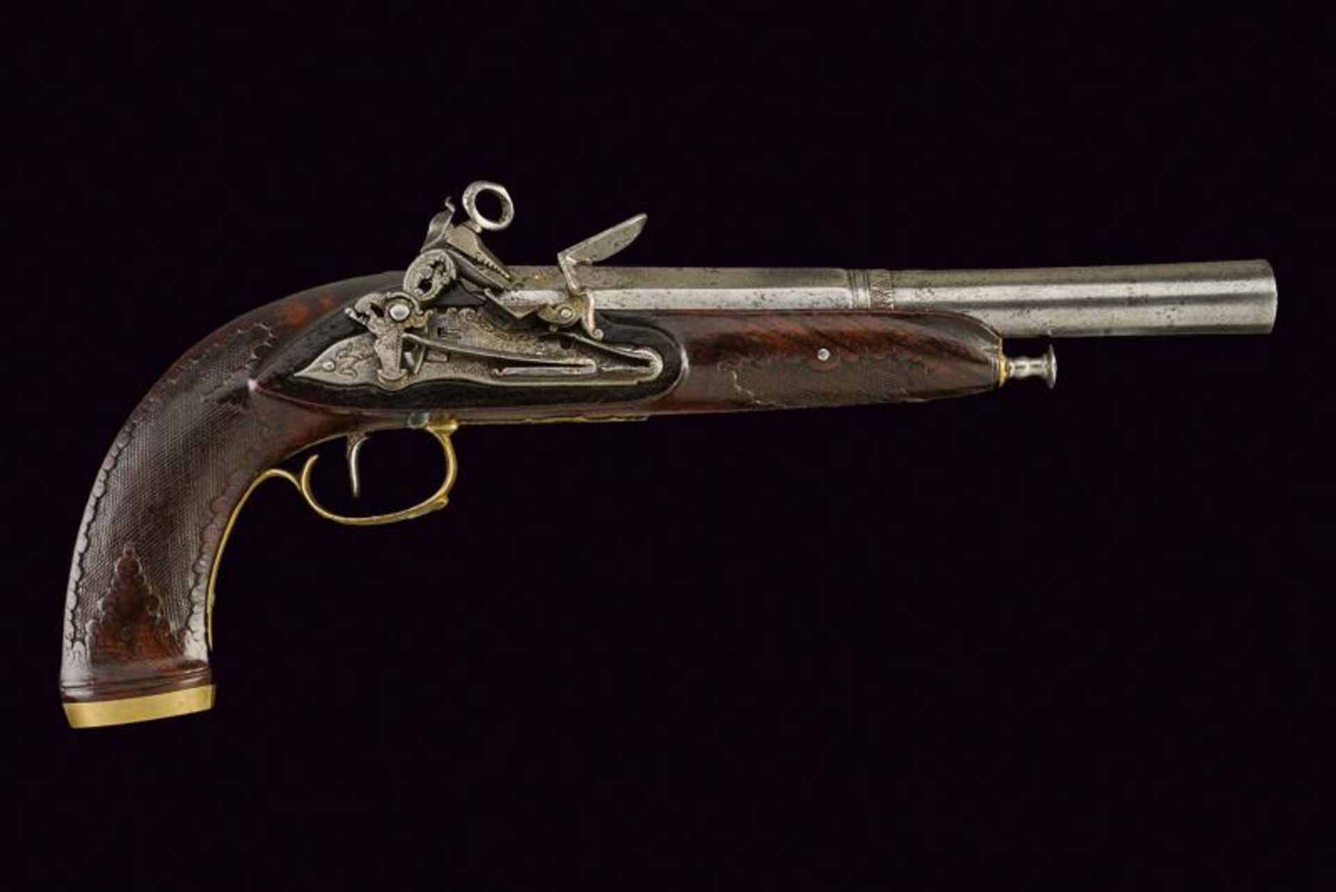 An officer's miquelet flintlock pistol - Image 5 of 5