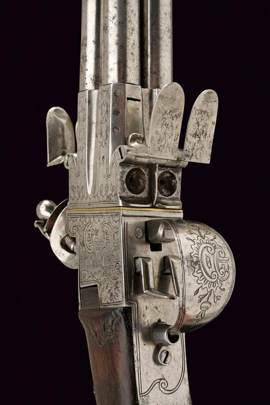 A very rare four barrelled flintlock pistol - Image 3 of 8
