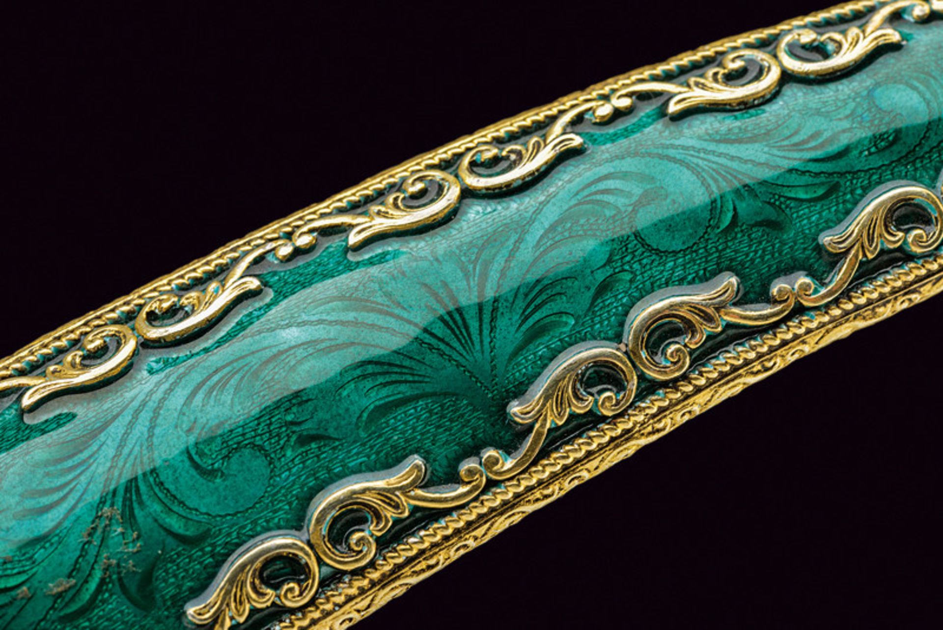 A silver gilded and enameled mounted dagger - Image 9 of 10