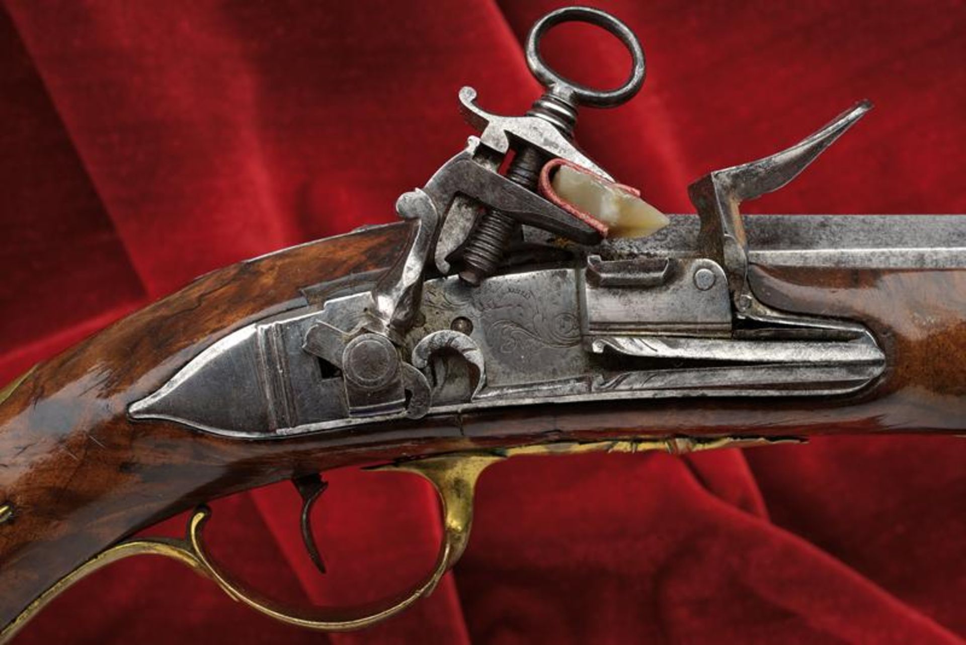 A pair of officer's pistols by Francesco Venriloni - Image 3 of 6