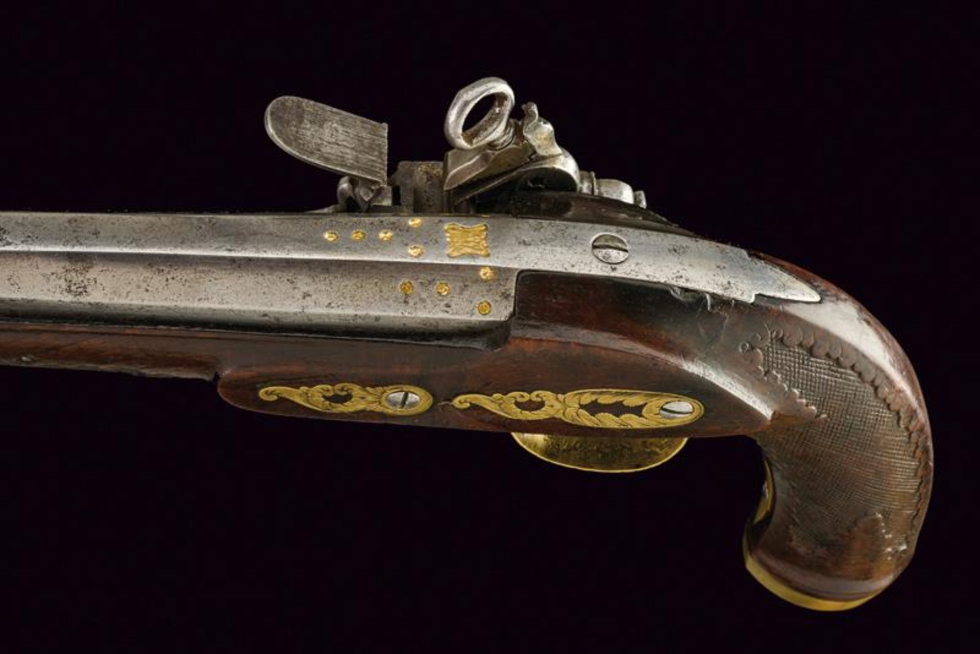 An officer's miquelet flintlock pistol - Image 4 of 5