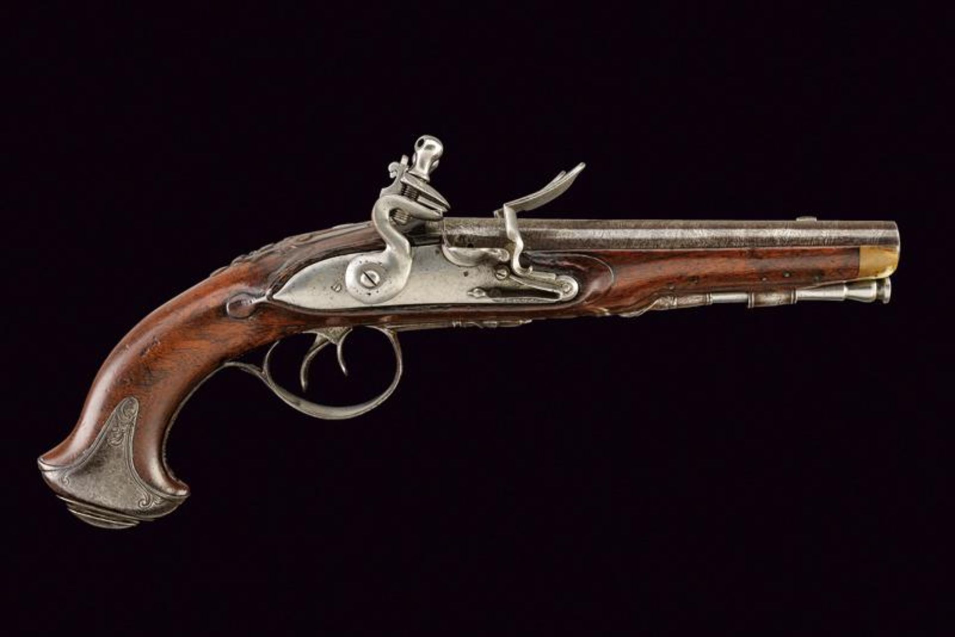 A double barrelled flintlock pistol - Image 4 of 4