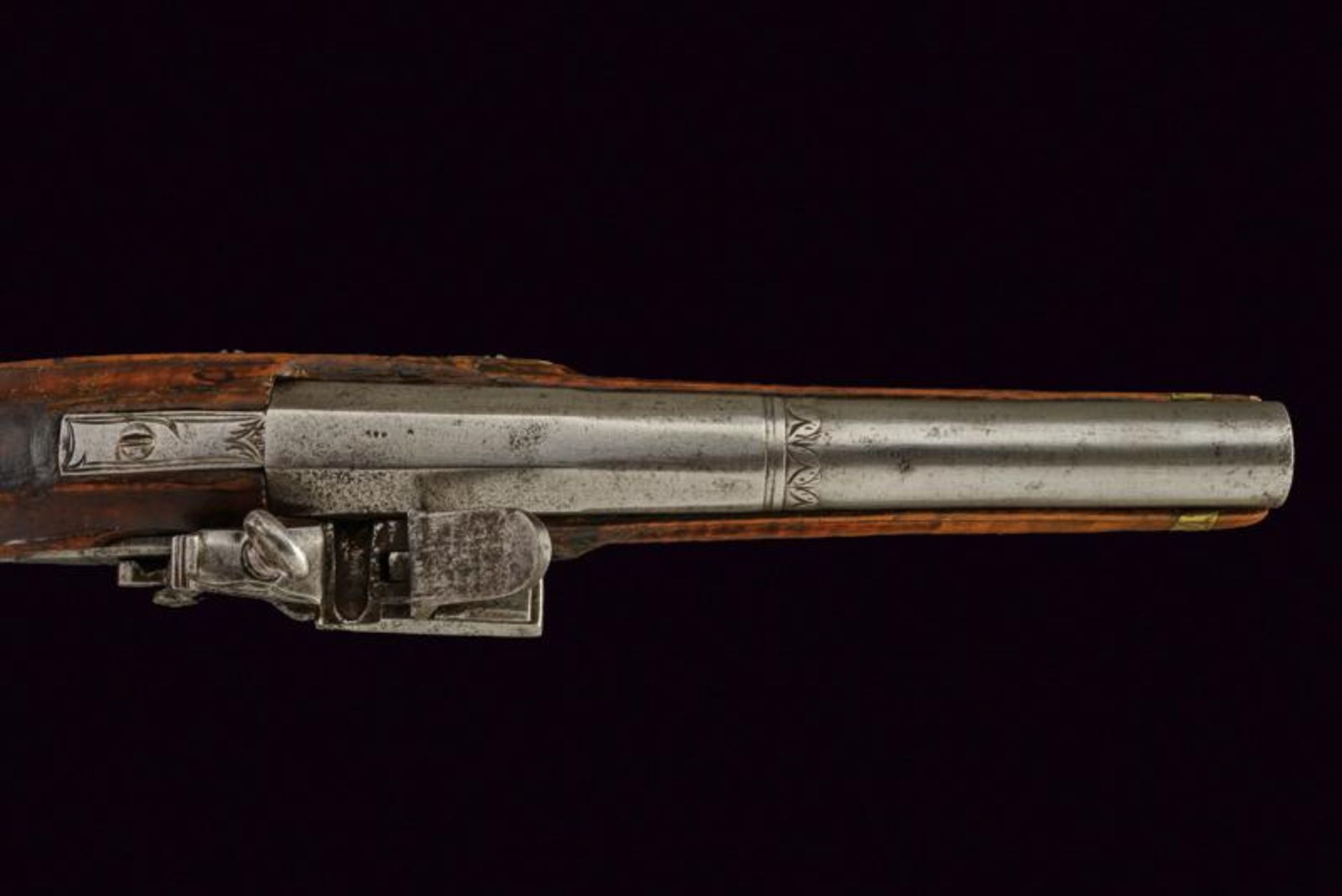 A fine roman style flintlock pistol - Image 2 of 4