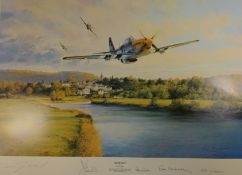 'Home Run' P-51 Mustangs, limited edition print,