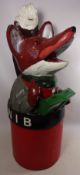 Basil Brush RNIB charity donations box H89cm Condition Report <a href='//www.