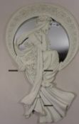 'Past Times' Art Nouveau design Alphonse Mucha inspired mirror L61cm Condition Report