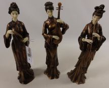 Three Leonardo Collection 'Paradise' Geishas Condition Report <a href='//www.