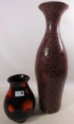 Poole Pottery 'Venetian' vase and one other modern vase Condition Report <a