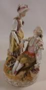 Late 19th Century Dresden figure of a couple Condition Report <a href='//www.
