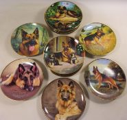 Danbury Mint 'German Shepherd' collectors plates most with boxes & certificates (20)