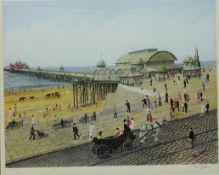 Brighton Pier, limited edition colour print after Tom Dodson signed in pencil with blind stamp 37.