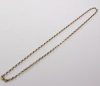 Hallmarked 9ct gold chain necklace approx 7.8gm Condition Report <a href='//www.