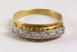 Seven stone diamond eternity ring hallmarked 18ct Condition Report <a