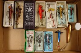 Hardy's 'Phantom Bait' lures and various Devon Bait lures and two others - some with original boxes