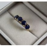 Himalayan Kyanite four stone 9ct gold ring Condition Report <a href='//www.