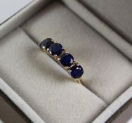 Himalayan Kyanite four stone 9ct gold ring Condition Report <a href='//www.