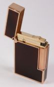 Dupont Paris laque de chine rose gold-plated pocket lighter no 81FKY85 6cm Condition