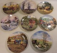 Set of 12 Wedgwood seasonal collectors plates Condition Report <a href='//www.