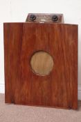Murphy 146 Radio, curved walnut case with central speaker, W66cm, D23cm,
