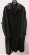 Clothing & Accessories - 'Blicker' Alpaca and wool bottle green large men's coat