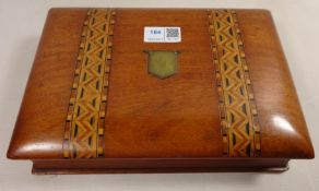 Victorian Tunbridge ware decorated writing box Condition Report <a href='//www.