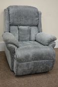 Reclining armchair upholstered in grey cord Condition Report <a href='//www.