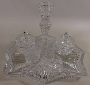 Cut glass dressing table set Condition Report <a href='//www.davidduggleby.