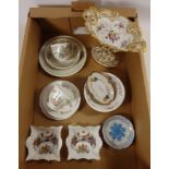 Jemima Puddleduck and Peter Rabbit china , pair commemorative trinket dishes,