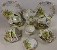 Royal Albert 'Kentish Rockery' tea set,